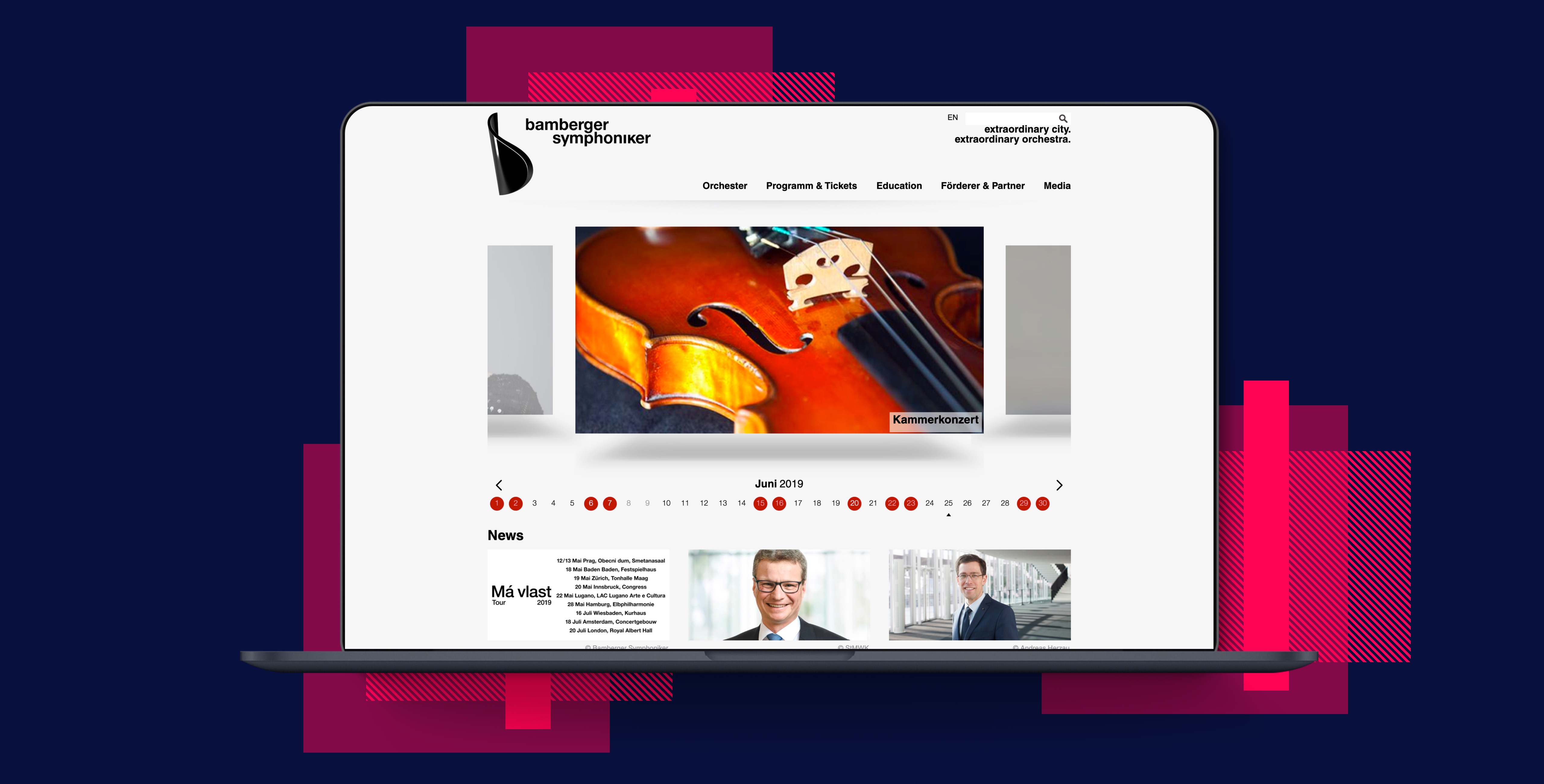 Bamberger Symphoniker — RWD-Website-Relaunch