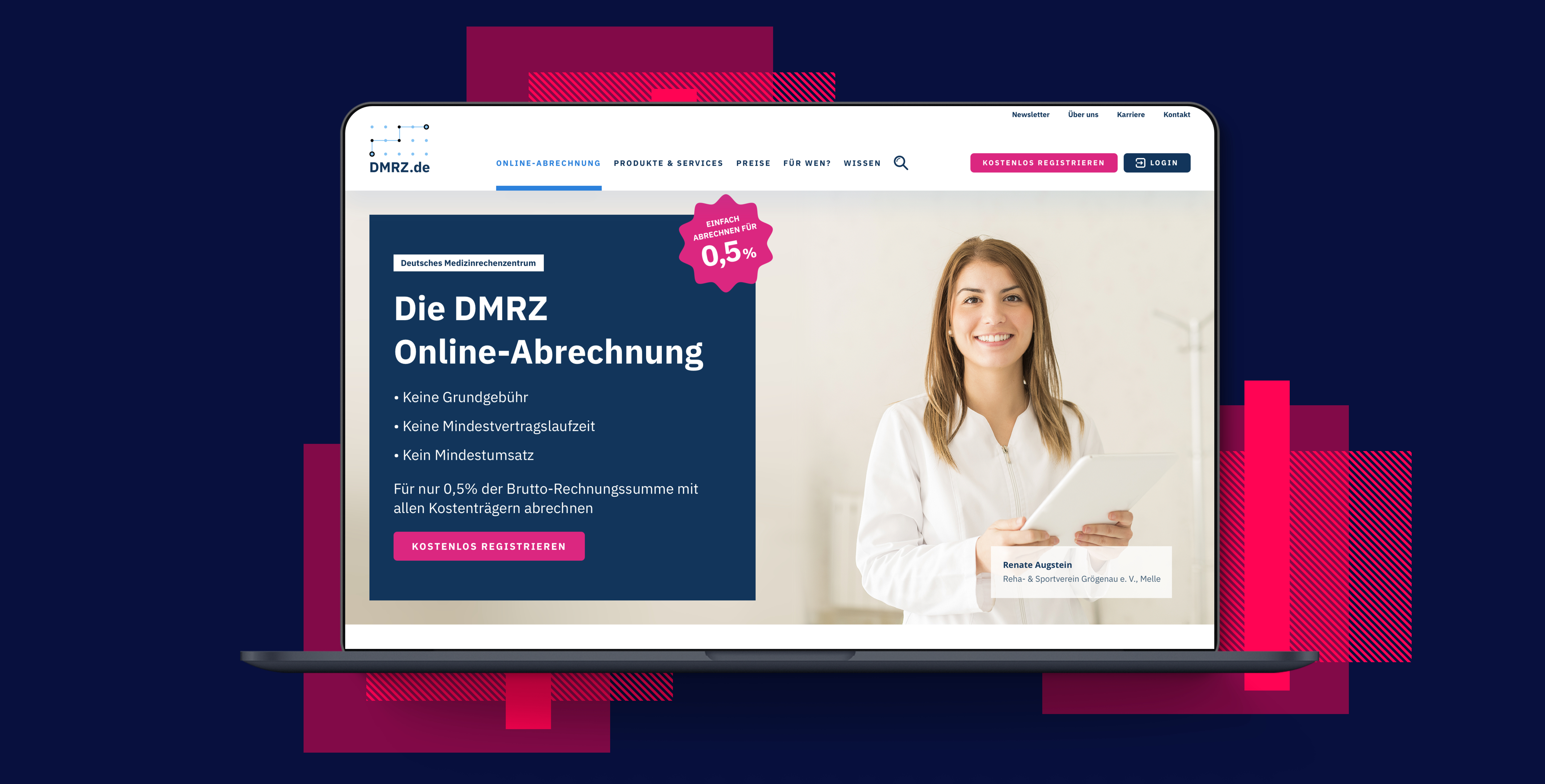 Deutsches Medizinrechenzentrum — Optimierter Schnelleinstieg in Hauptmenü