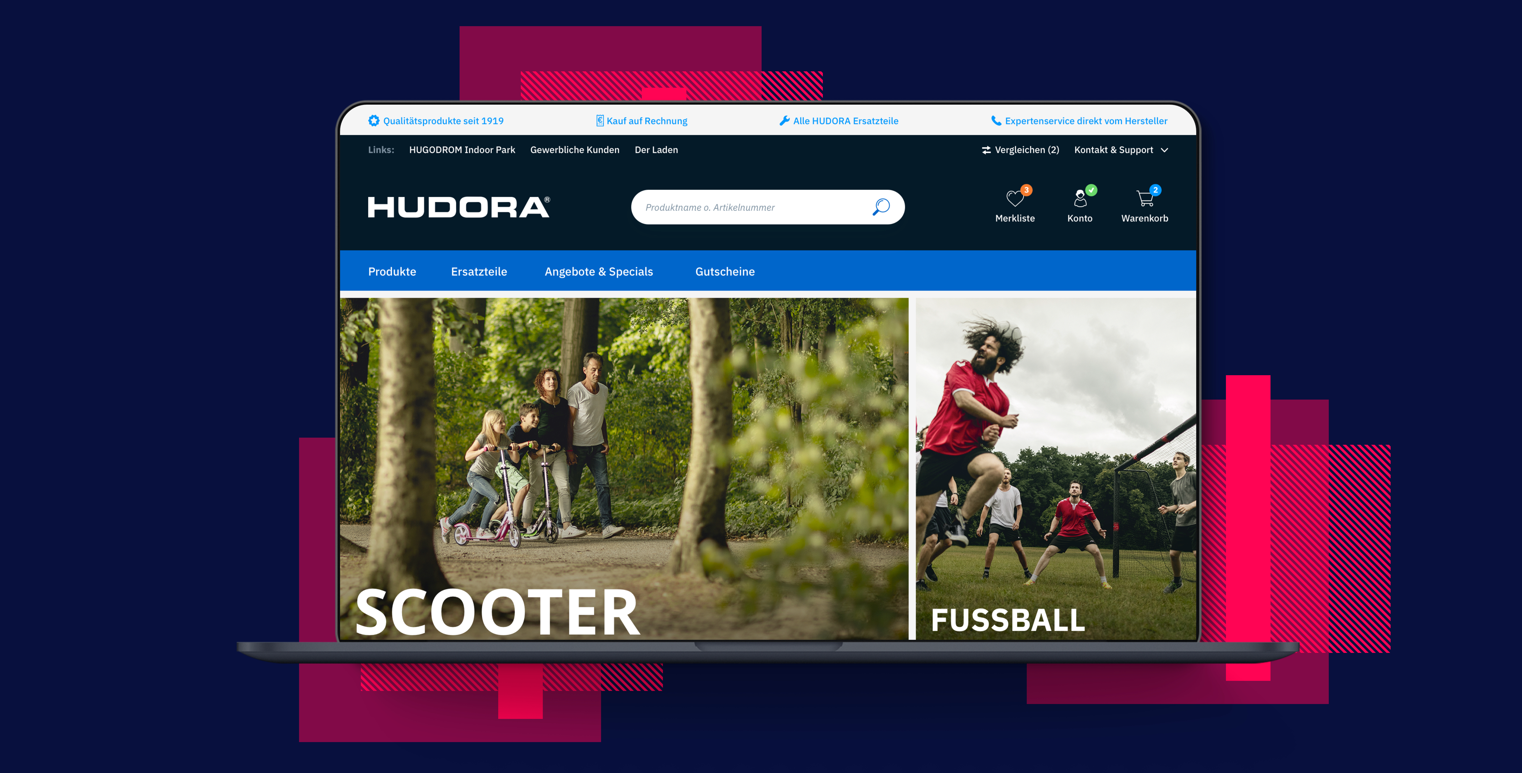 Hudora — Relaunch mit Shopware Professional Plus