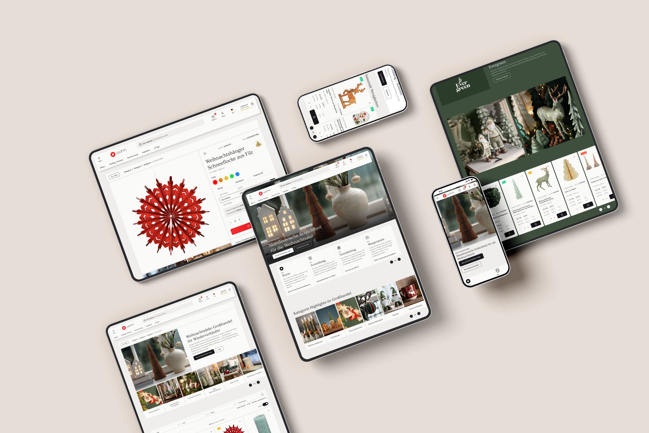 Digitalisierung des B2B-Shops von Wurm: Emotionalisierung der Marke, intuitive Struktur und Produktdatenintegration. Projekt von pixolith.